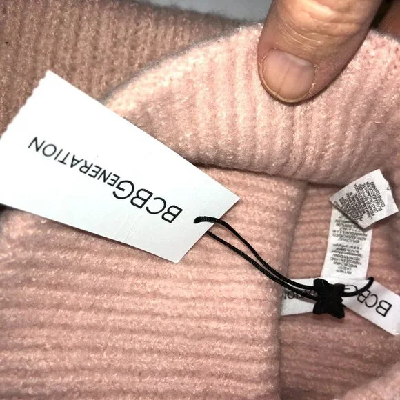BCBGeneration Scarf & Hat Set Pink Blush‎ NWT OSFM - Picture 6 of 8